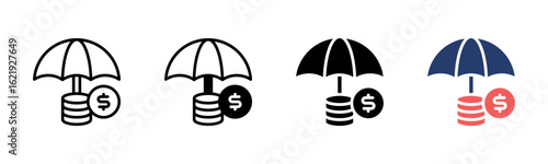 Emergency Fund icon sheet multiple style collection