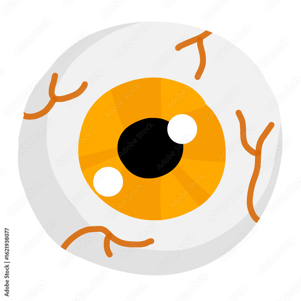 Obraz premium Illustration of a Halloween Eyeball