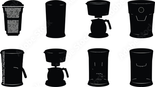 Kitchen appliances silhouettes