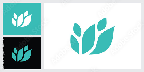 Flower logo design vector template