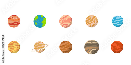 Planet Illustration Set