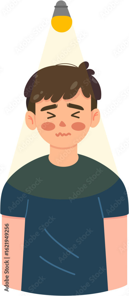 Naklejka premium Photophobia