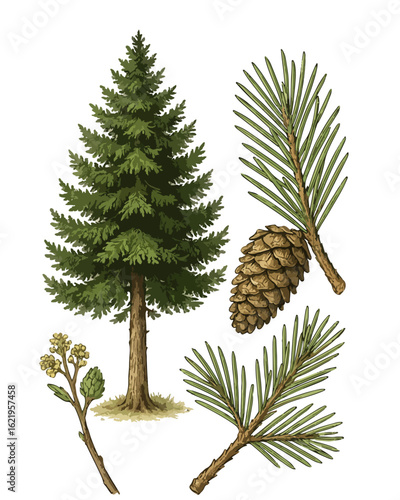 Picea abies (Cemara Norwegia)
