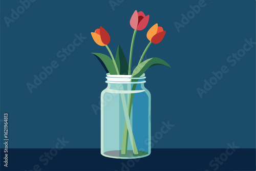 red tulips in vase