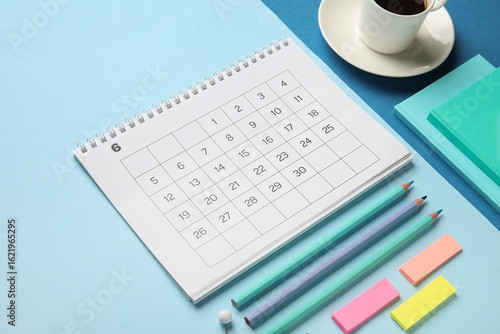 Calendar with office statio...
