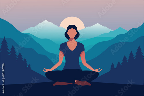 yoga in the mountains