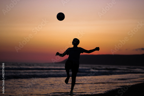 Football player silhouette