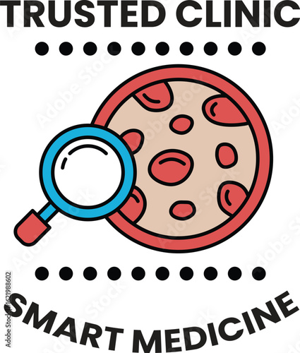A black and white logo for a smart medicine clinic