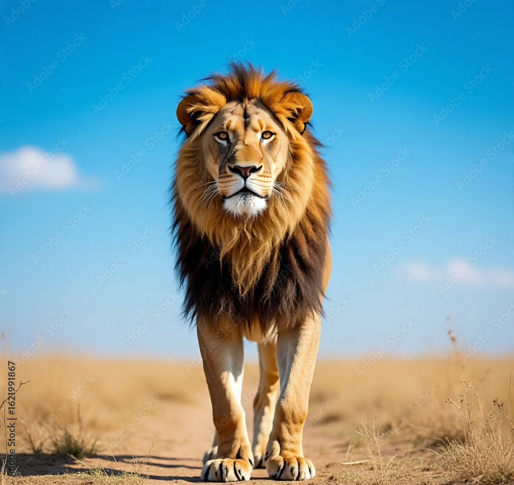 Obraz premium lion in the sun