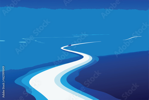 winding road in the mountains