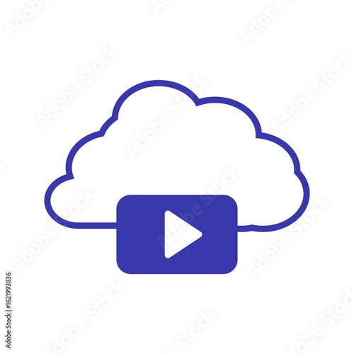 OTT video content platform icon vector illustration, pictogram isolated on white background. color editable