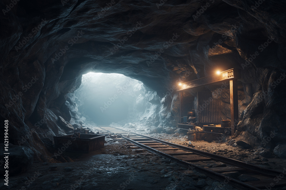 Naklejka premium tunnel of light