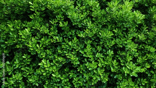 Lush green hedge texture, outdoor garden wall, sunlight, nature background, website design