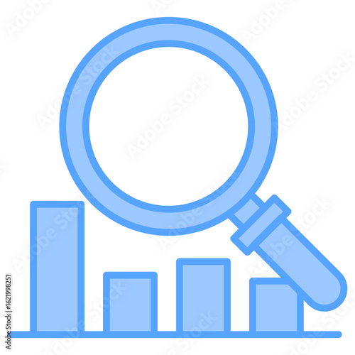  Analytics Blue Icon