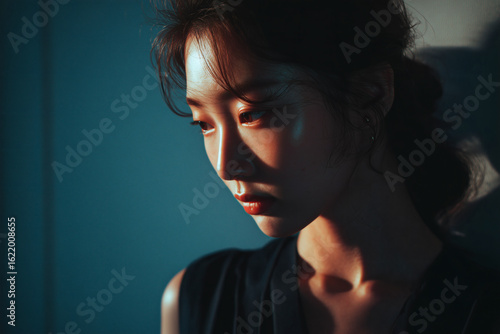 Pensive Portrait in Warm Light