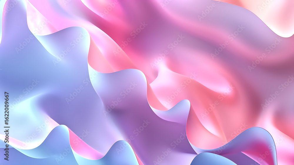 Obraz premium Soft pastel gradient background, smooth light transitions, minim