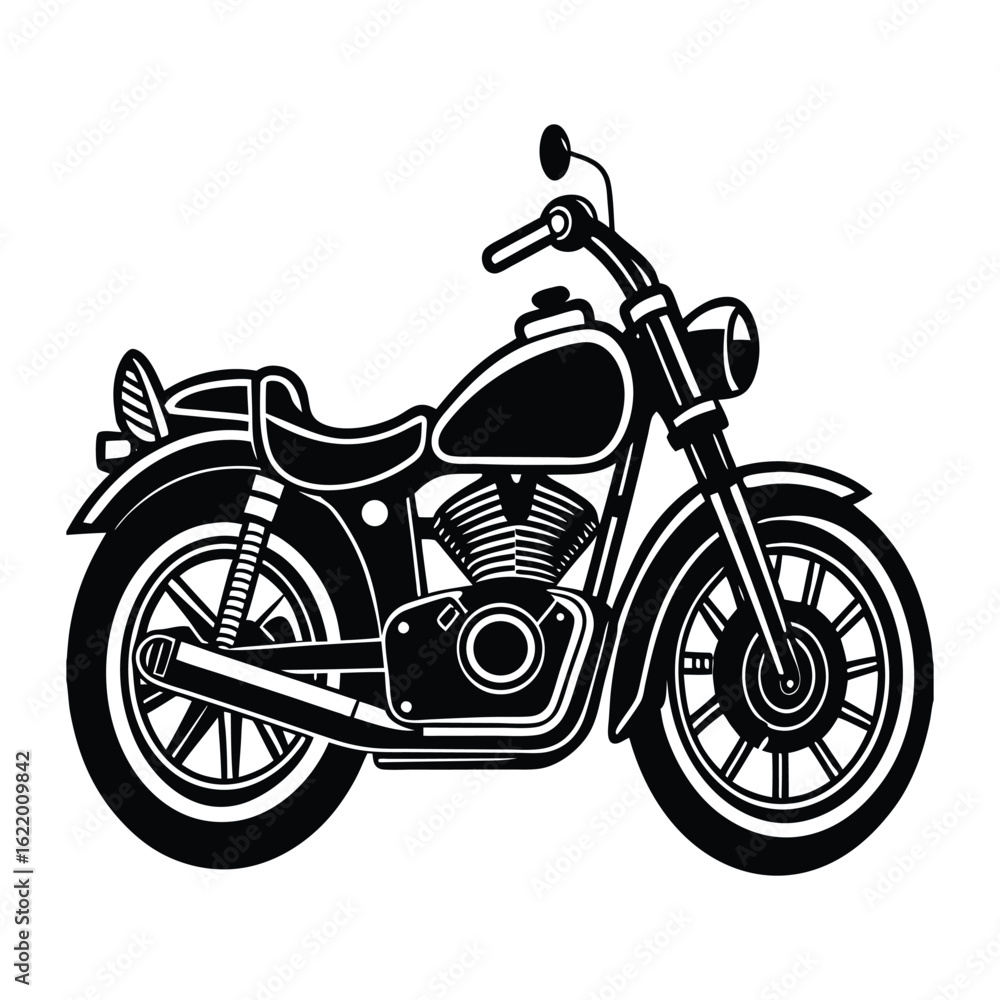 Obraz premium Classic Motorcycle Icons Collection for Design