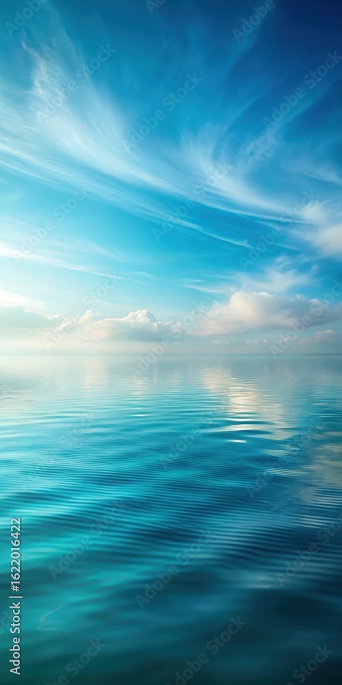 Obraz premium Softly fading blue hues in a serene aquatic landscape