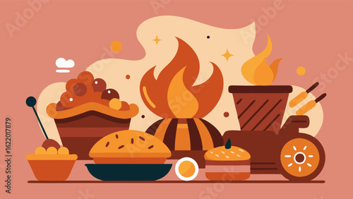 The aromas of smoky BBQ and freshly baked pastries mingle together enticing visitors to sample a bit of everything.