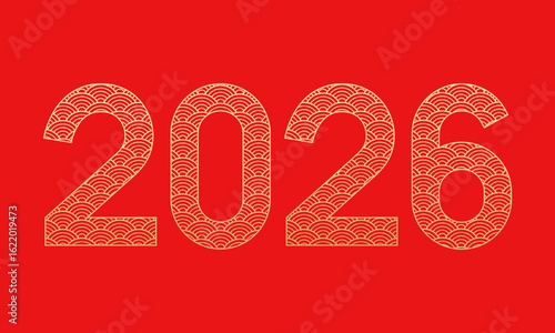 Red cover for 2026 Chinese Year of the Horse