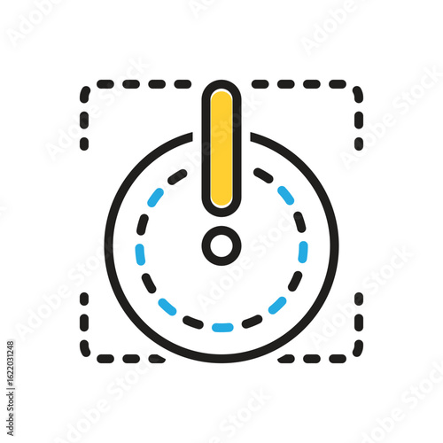 Multi color icon for shut