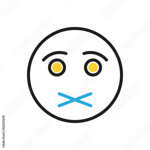 Multi color icon for shut
