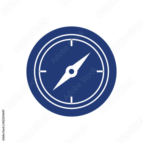 Free Download A simple, stylized compass icon, showing direction and navigation. - GFXLoad