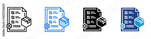 Feature icon set multiple style collection
