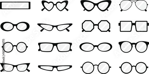 Discover stylish eyeglasses showcasing diverse shapes for modern fashion