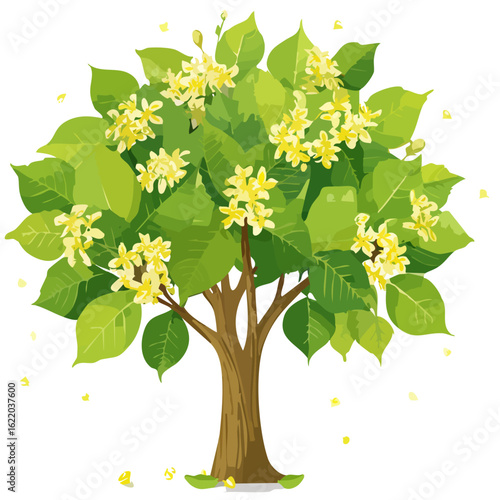 an image of a flowering linden tree
