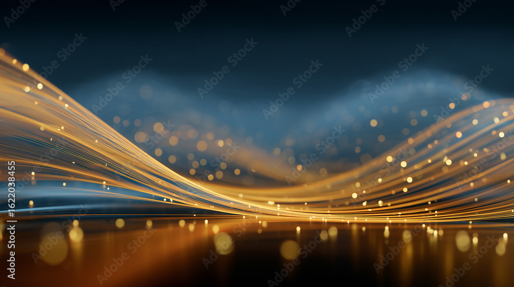 Obraz premium light trails on the bridge