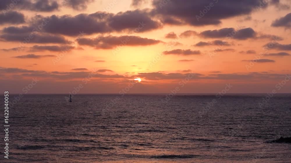 Tel Aviv - Yafo in Israel, Beautiful Sunset B-roll in Mediterranean Sea Tel Aviv - Yafo in Israel, Beautiful Sunset B-roll in Mediterranean Sea