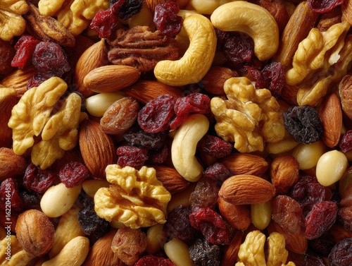 Assorted Nuts and Dried Fruits Healthy Snack Mix