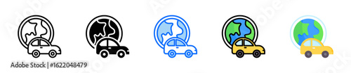 Travel Entrepreneur Icon Set Multiple Style Collection