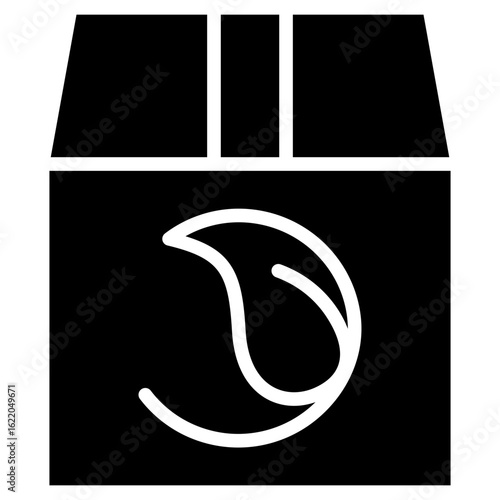 Eco-Friendly Packaging  glyph icon