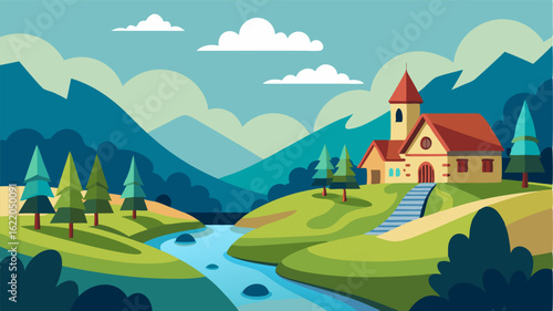 Nestled along the banks of a babbling stream this secluded hamlet boasts a picturesque landscape perfect for quiet contemplation.