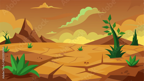 The harsh and unforgiving terrain where only the most resilient plants can survive.