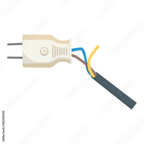 Two prong electric plug socket for electric instrument plug.