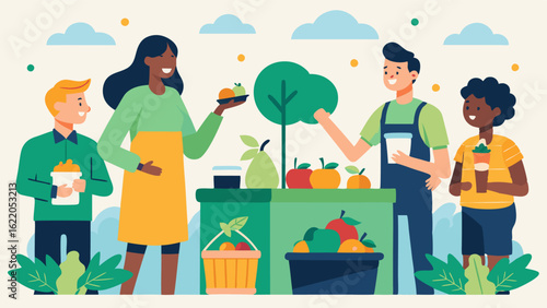 The market serves as a reminder of the importance of sustainability with vendors offering composting workshops and educational talks on reducing food waste.