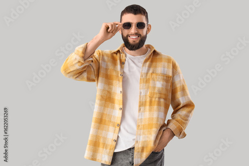 Handsome young happy man in...