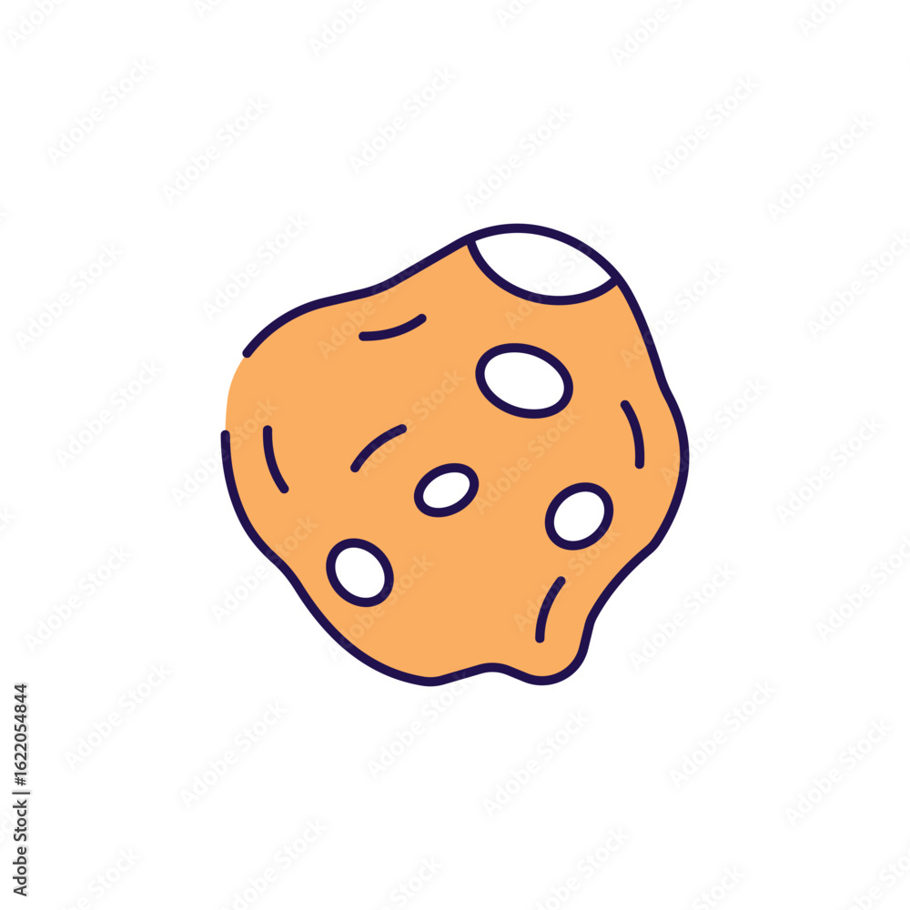 Fototapeta premium Asteroid icon design with white background stock illustration