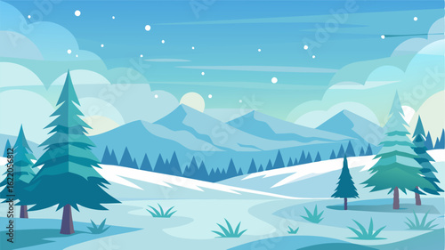 The air in the winter meadow is crisp and refreshing carrying the scent of pine and earth. It creates a sense of purity and clarity washing away any worries and filling you with a