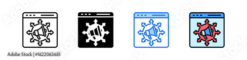 Inbound Marketing Icon Set Multiple Style Collection