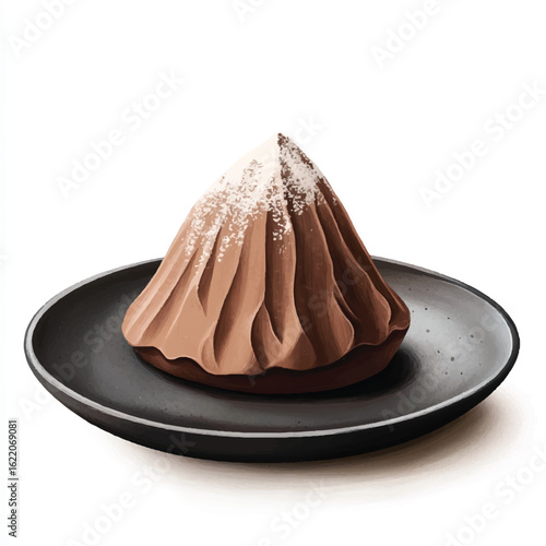 a cute Artisan chocolate mousse