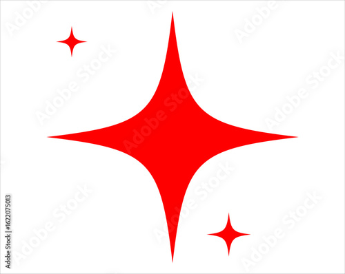 red twinkling star