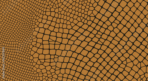 Detailed organic pattern of interconnected cells in a brown hued texture with subtle gradients creating depth and visual interest