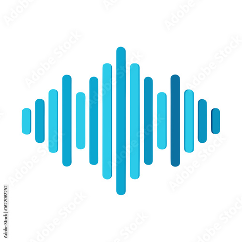 Sound Wave Icon Vector Design Isolated on White Background