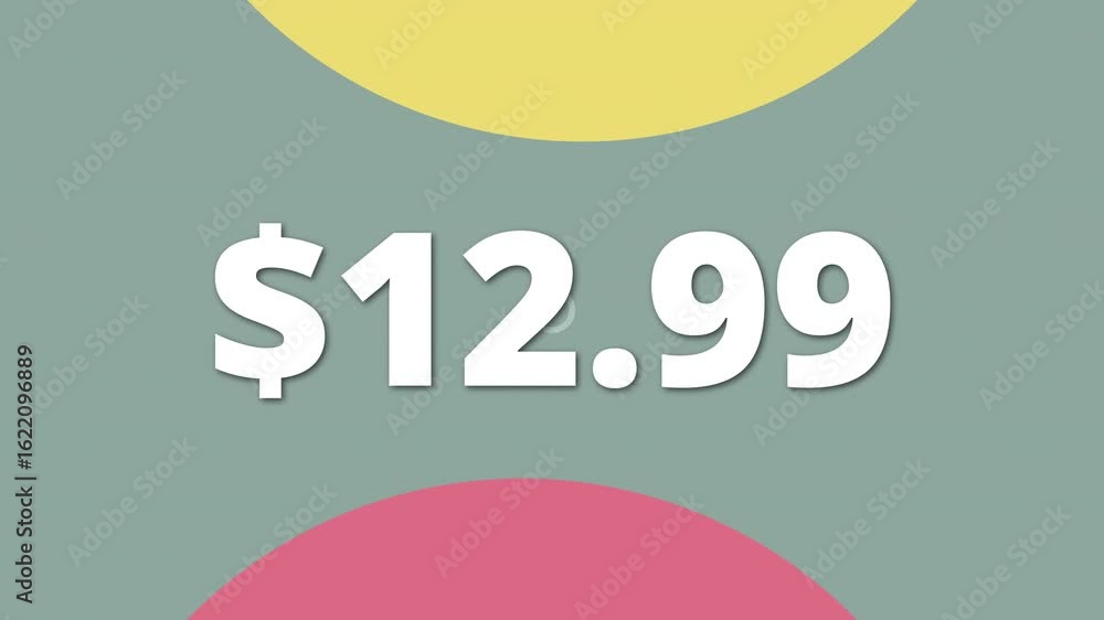 Price. Check Animation Modern animated price tag popping up as 12.99 Useful in product videos ...