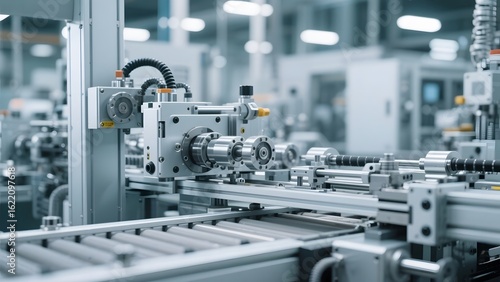 Automated Assembly Line in a Modern Factory