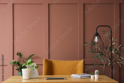 Comfortable workplace with ...